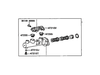 Toyota 47201-08030 Brake Master Cylinder Sub-Assembly