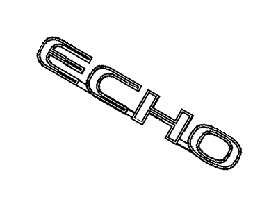 2003 Toyota Echo Emblem - 75444-52140