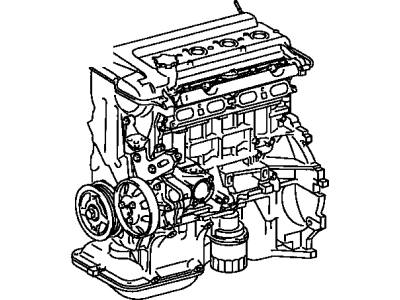 Toyota 19000-21070 Engine Assembly, Partial