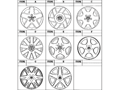 2006 Toyota Matrix Wheel Cover - 42621-AB080