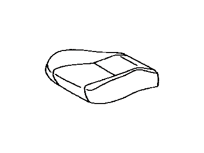 Toyota 71072-02660-B0 Front Seat Cushion Cover, Left(For Separate Type)