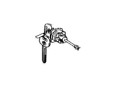 Toyota 69051-01030 Cylinder & Key Set, Door Lock, RH