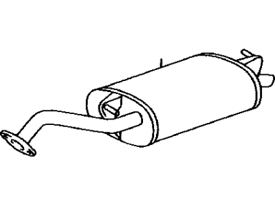 Toyota 17430-0D210 Exhaust Tail Pipe Assembly