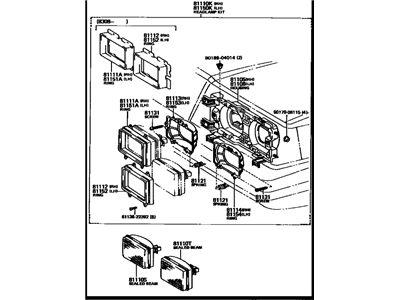 1984 Toyota Cressida Headlight - 81150-80235