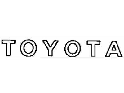 Toyota 75459-89101-A1 Mark, Tail Gate