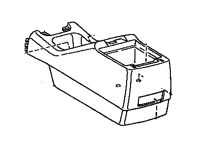 Toyota 58910-06020-K0 Box Assembly, Console, Rear