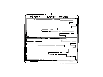Toyota 42661-06240 Plate, Tire Pressure Caution