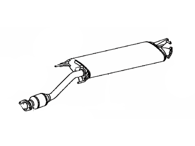 Toyota 17404-31021 Center Exhaust Pipe Sub-Assembly No.2