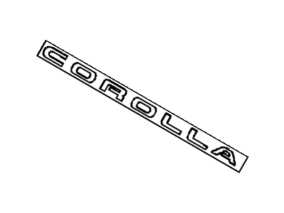 Toyota 75442-02020 Luggage Compartment Door Name Plate, No.2