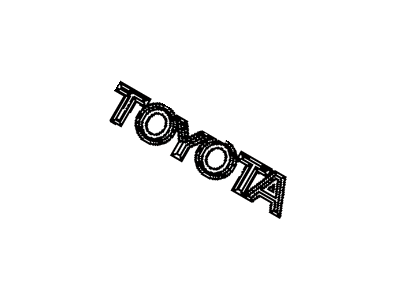 Toyota 75441-12770 Back Door Name Plate