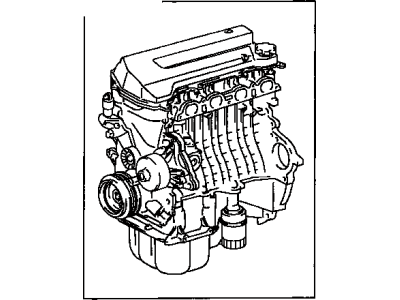 Toyota 19000-0D012 Engine Assembly, Partial