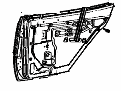 Toyota 67004-20111 Panel Sub-Assy, Rear Door, LH