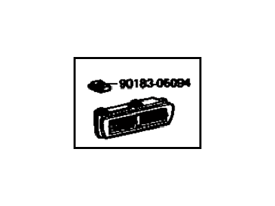 Toyota 55460-20042-01 Louver Assy, Center Ventilator