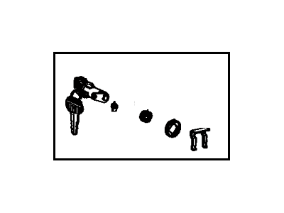 Toyota 69051-29215 Cylinder & Key Set, Door Lock, RH