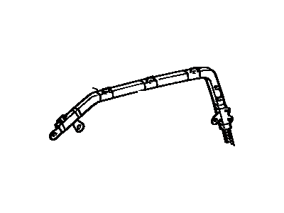 Toyota 61820-32010 Rail Assy, Shoulder Belt Guide, LH