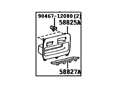 Toyota 58844-08020-B1 Bezel, Console Box