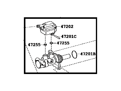 2018 Toyota Highlander Brake Master Cylinder - 47201-08080