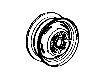 Toyota 42611-12401 Wheel, Disc