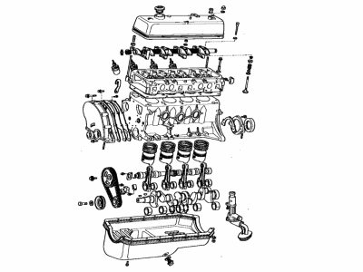 Toyota 19000-26112 Engine Assembly, Partial
