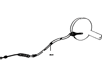 1975 Toyota Corolla Parking Brake Cable - 46420-12140