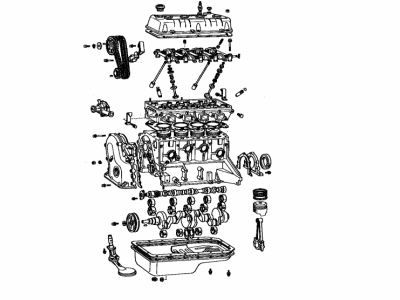 Toyota 19000-24262 Engine Assembly, Partial