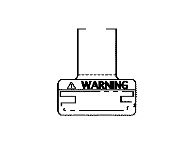 Toyota 74599-04010 Label, Driver & Passenger Air Bag Caution