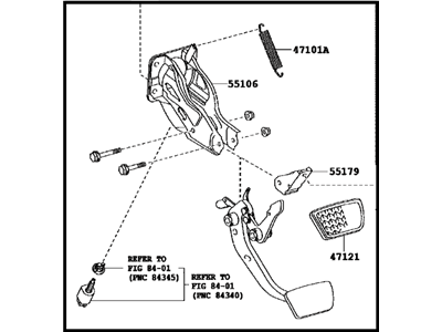 Toyota 47110-04141 Support Assembly, Brake