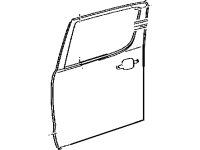 Toyota 67113-04040 Panel, Rear Door, Outs
