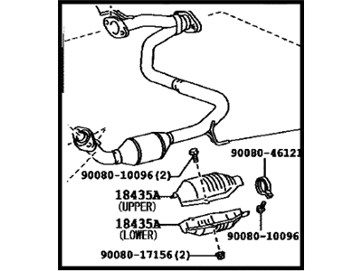2006 Toyota Tacoma Exhaust Pipe - 17450-0P020