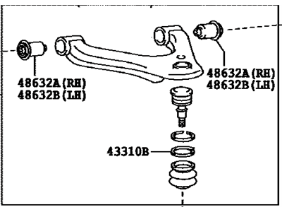 Toyota 48630-04021 Suspension Control Arm Assembly
