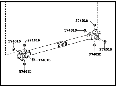 Toyota 37140-04060 Front Propelle Shaft Assembly