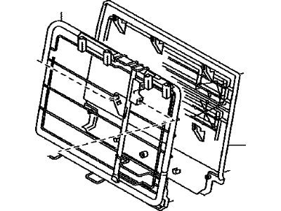 Toyota 71017-04070 Frame Sub-Assembly, Rear Seat
