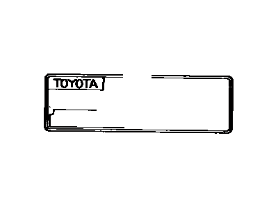 Toyota 17791-02010 Plate, Engine Caution
