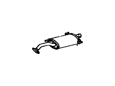 Toyota 17430-16170 Exhaust Tail Pipe Assembly
