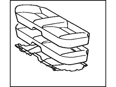 Toyota 71560-20550-02 Cushion Assembly, Rear Seat