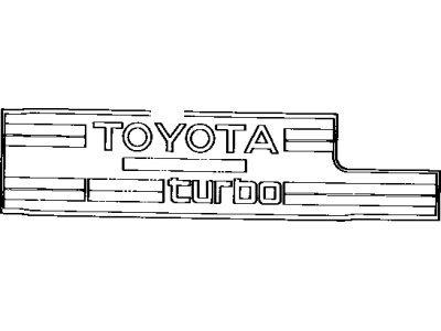 Toyota 11286-88380 Plate, Engine Specification