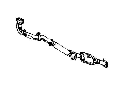 Toyota 17410-74360 Front Exhaust Pipe Assembly