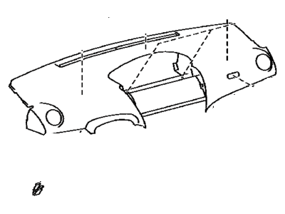 Toyota 55302-52050-B0 Panel Sub-Assy, Instrument, Upper