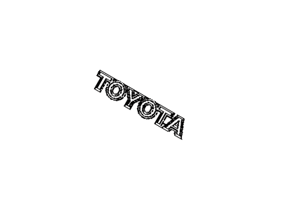 Toyota 75446-52040 Back Door Name Plate, No.6