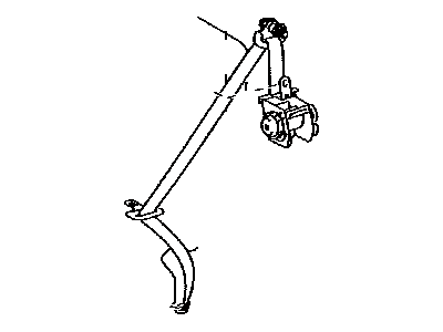 Toyota 73370-02140-B1 Belt Assembly, Rear Seat