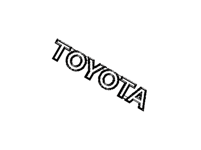 Toyota 75447-AA040 Luggage Compartment Door Name Plate, No.7
