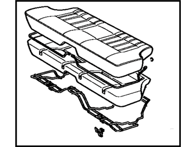 Toyota 71460-1A352-04 Cushion Assembly, Rear Seat
