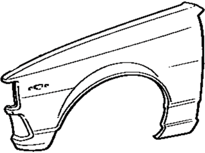 1983 Toyota Corolla Fender - 53802-1A241