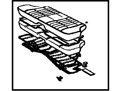 Toyota 71460-1A260-04 Cushion Assembly, Rear Seat