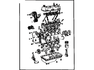 Toyota 19000-16010 Engine Assembly, Partial