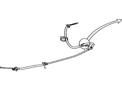 Toyota 46420-0R012 Cable Assembly, Parking