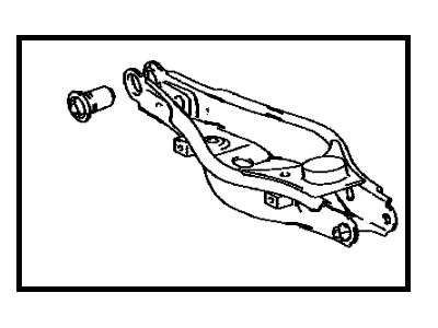 Toyota 48740-42020 Arm Assembly Rear Suspension No.2 Left