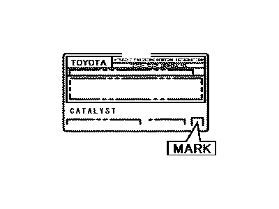 Toyota 11298-31880 Label, Emission Control Information