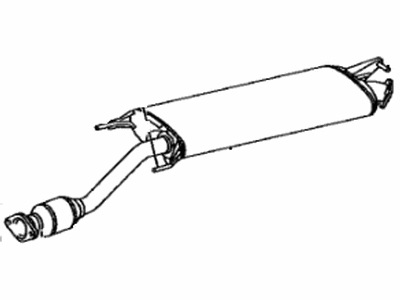 Toyota 17404-0P020 Center Exhaust Pipe Sub-Assembly No.2