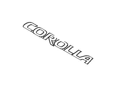 2012 Toyota Corolla Emblem - 75442-02260